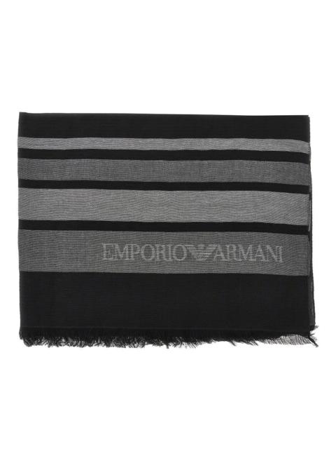 EMPORIO ARMANI VISCOSE AND MODAL-BLEND SCARF