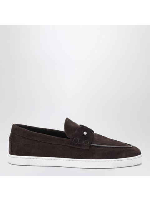 Christian Louboutin Christian Louboutin Chambeliboat Loafers In Coffee-Coloured Suede Men