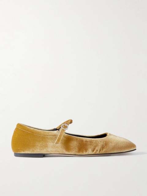 Aeyde Uma Velvet Mary Jane Ballet Flats