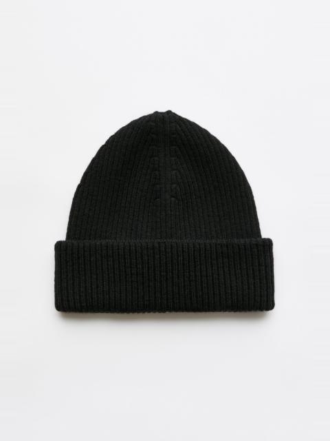 Our Legacy Knit Hat Black Rustic Merino