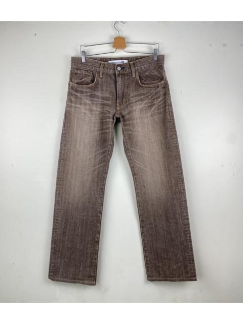 Other Designers EXCLUSIVE VINTAGE MODEL EDWIN BROWN FADED JEAN STRAIGHT CUT JEAN ARCHIVAL JEAN