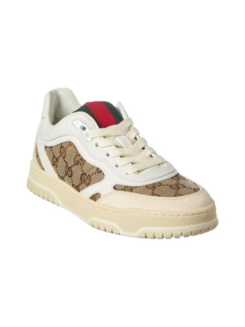 GUCCI Gucci Re-Web GG Canvas & Leather Sneaker
