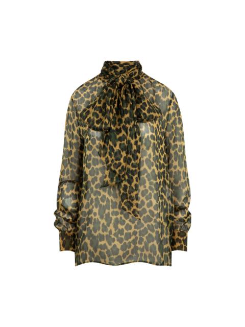 SAINT LAURENT LAVALLIERE BLOUSE