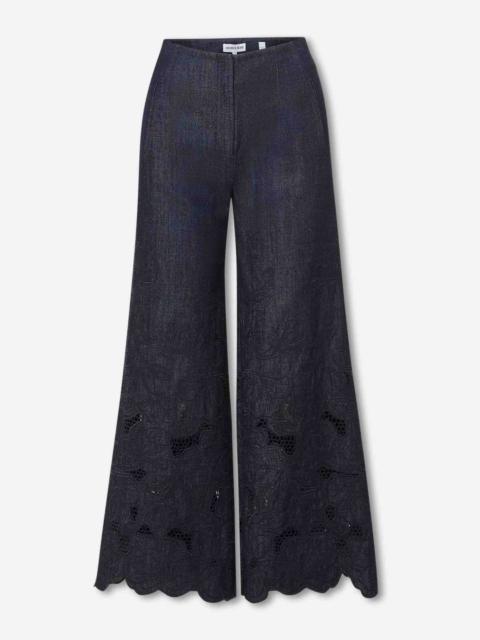 VERONICA BEARD OSBORNE WIDE LEG TROUSERS