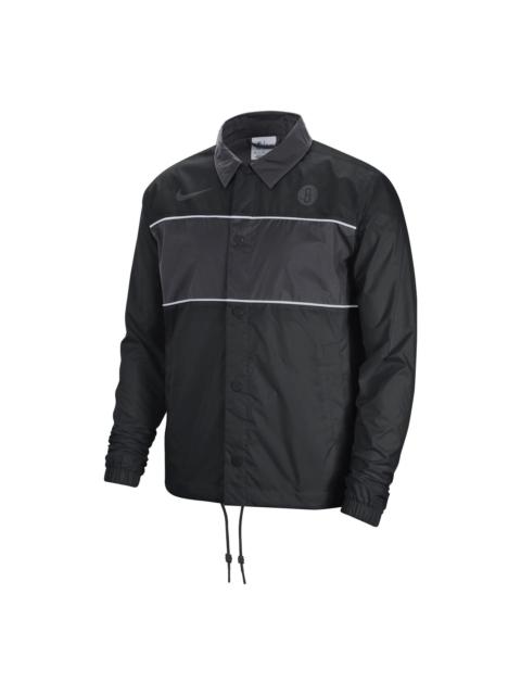Nike Nike Brooklyn Nets Coach Jacket 'Black' DR2334-010