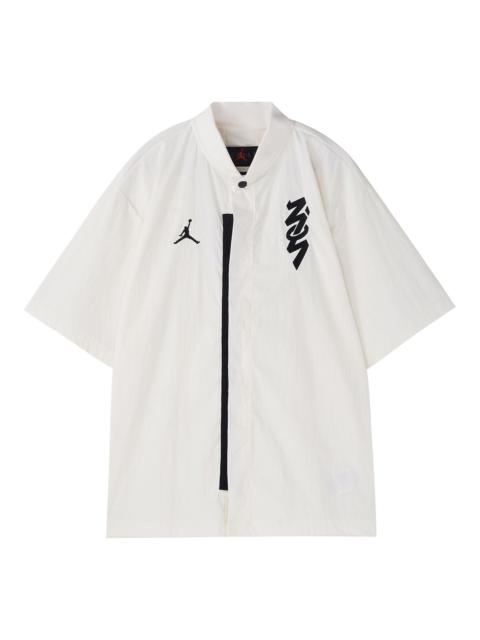 Jordan Air Jordan FW22 Logo Zion Shirt 'White Black' DR2173-133