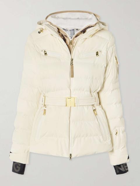 BOGNER Ellya layered belted quilted ski jacket