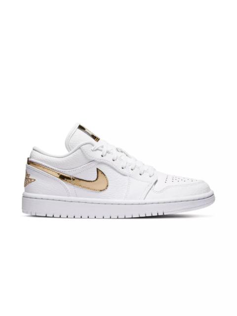 Jordan 1 Low SE "White/Metallic Gold/White" Women's Shoe