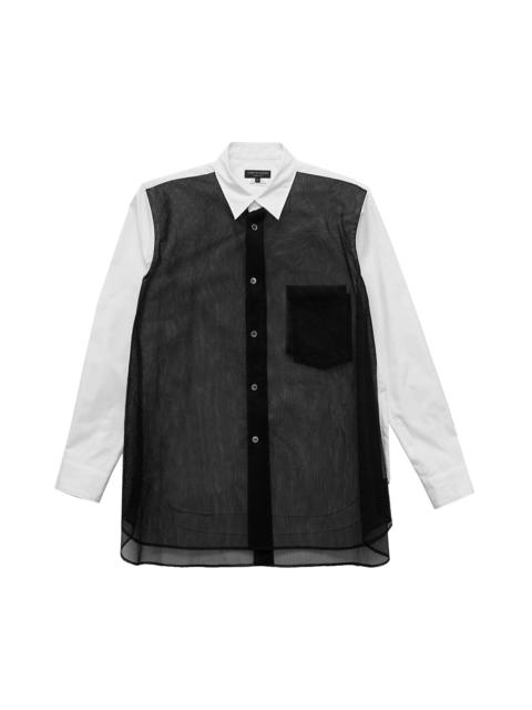 Comme des Garçons Homme Plus Tulle Layered Shirt 'White'