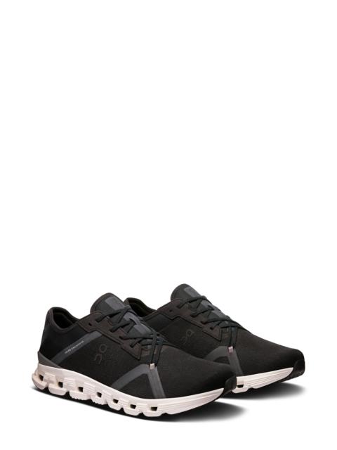 On On Cloud X 4 AD Athletic Shoe in Black/Asphalt at Nordstrom