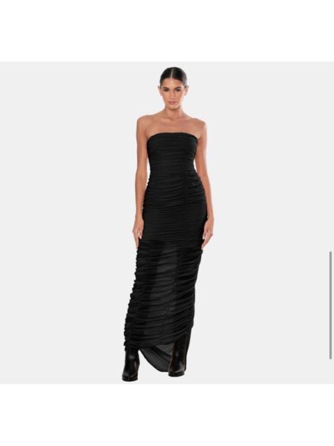 Other Designers NWT OW Collection SANDY Chiffon Maxi Dress in Black Caviar Sz Medium $270