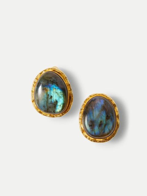 VERONICA BEARD MACAROON LABRADORITE EARRING