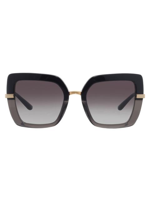 Dolce & Gabbana Dolce and Gabbana Grey Gradient Butterfly Ladies Sunglasses DG4373 32468G 52