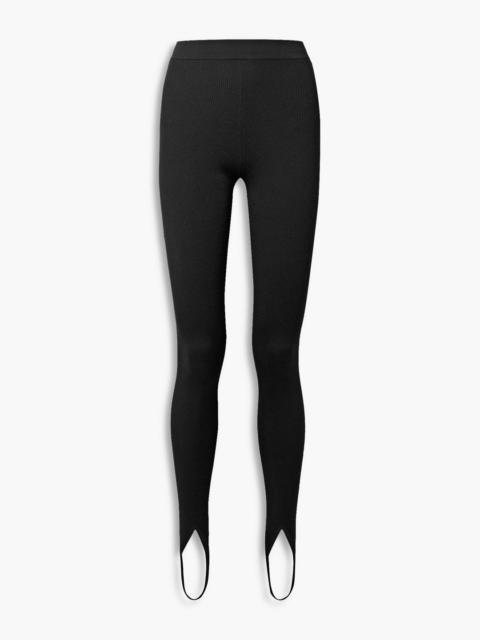 TOM FORD Ribbed cashmere-blend stirrup leggings
