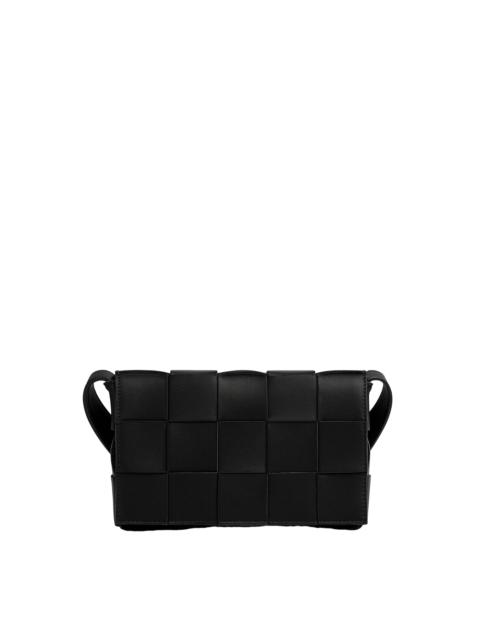 Bottega Veneta Bottega Veneta Cassette Medium Blk/S Crossbody Bag New