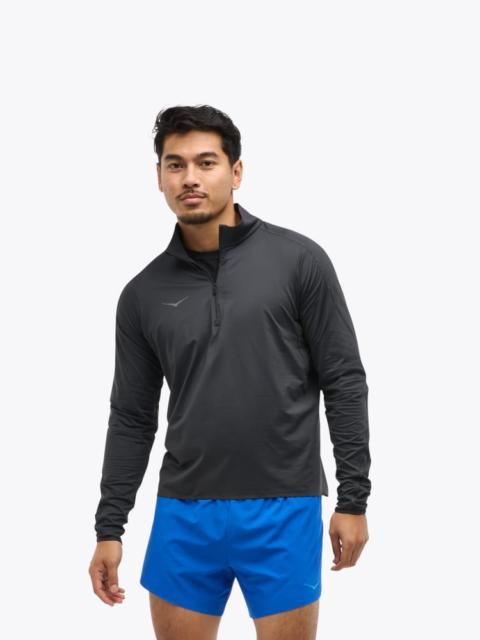 HOKA Men's GlideTech Quarter Zip in Black