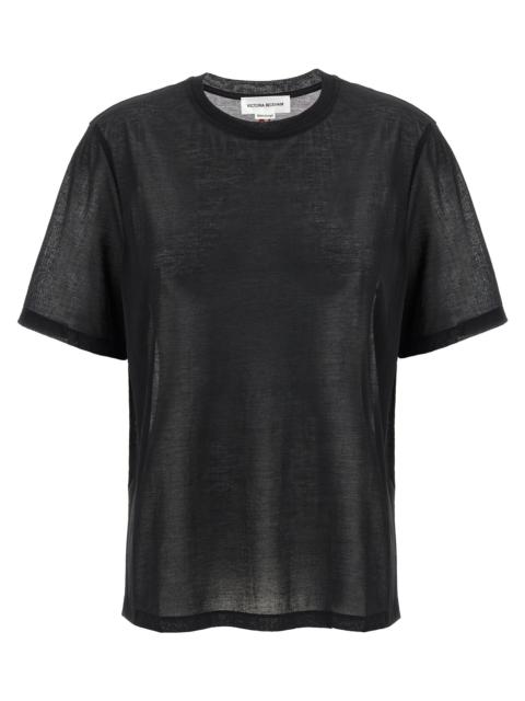 Victoria Beckham Women Logo Embroidery T-Shirt