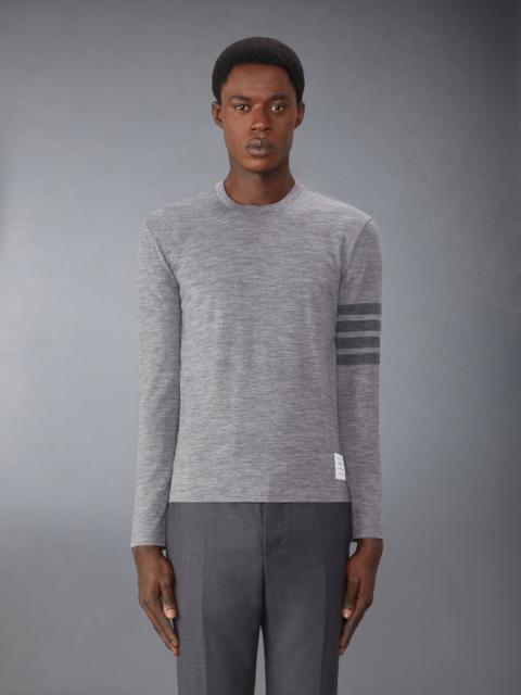 Thom Browne Wool Jersey 4-Bar Tee