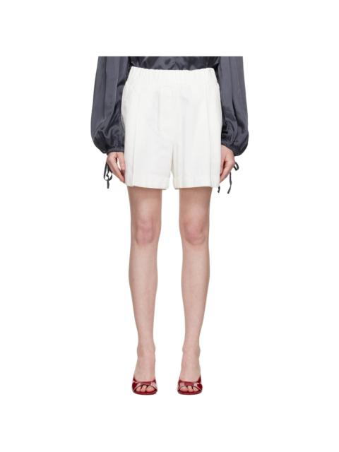 Dries Van Noten Off-White Wide Denim Shorts
