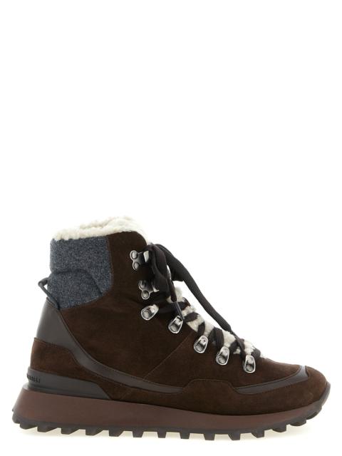 Brunello Cucinelli Brunello Cucinelli Women Lace-Up Ankle Boots With Hooks