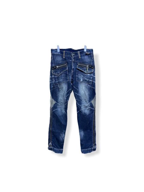 Japanese Brand - ppfm gas mask pocket punk style jeans