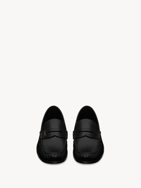 SAINT LAURENT LAURENT LOAFERS IN SMOOTH LEATHER