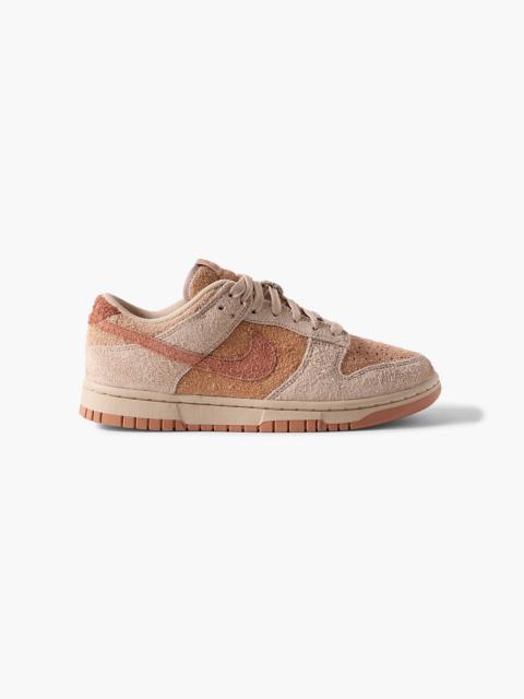 Nike Dunk Low brushed-suede sneakers