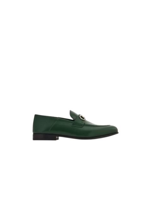 FERRAGAMO Ferragamo Gancini Leather Loafers
