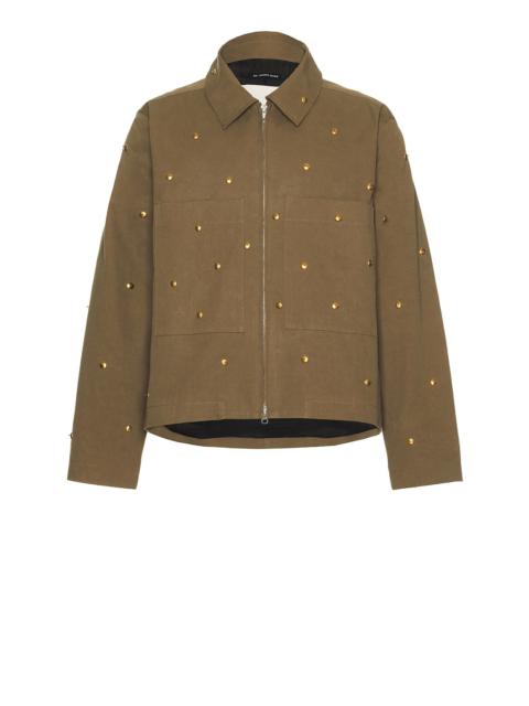 Song for the Mute Metal Bead Crop Patch Pocket Jacket