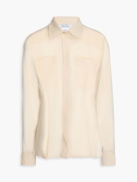 Max Mara Silk-voile shirt
