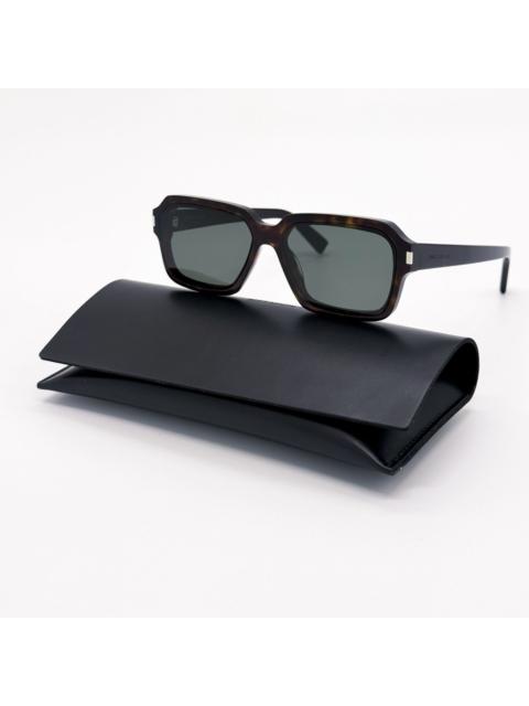 SAINT LAURENT NEW SAINT LAURENT SUNGLASSES SL611 002 HAVANA UNISEX EYEWEAR