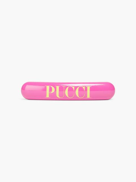 PUCCI Logo-print acrylic hair clip