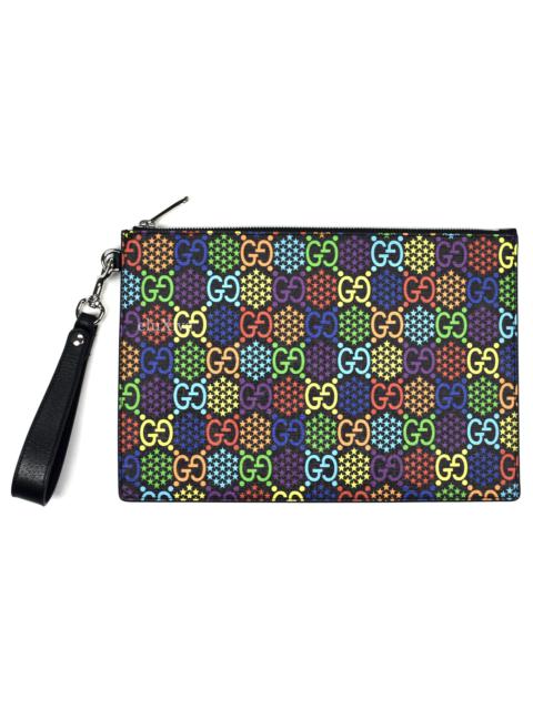 GUCCI Gucci Psychedelic Rainbow GG Logo Document Holder Pouch