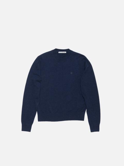 Acne Studios Crewneck jumper - Yak wool - Navy melange