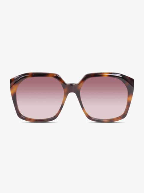 Chloé CH02805 57 RECTANGLE SQUARED SUNGLASSES | BROWN