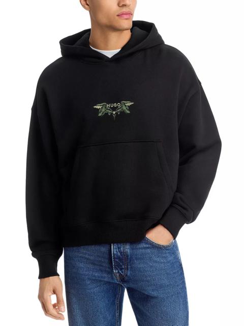 HUGO Dimstone Embroidered Loose Fit Hoodie