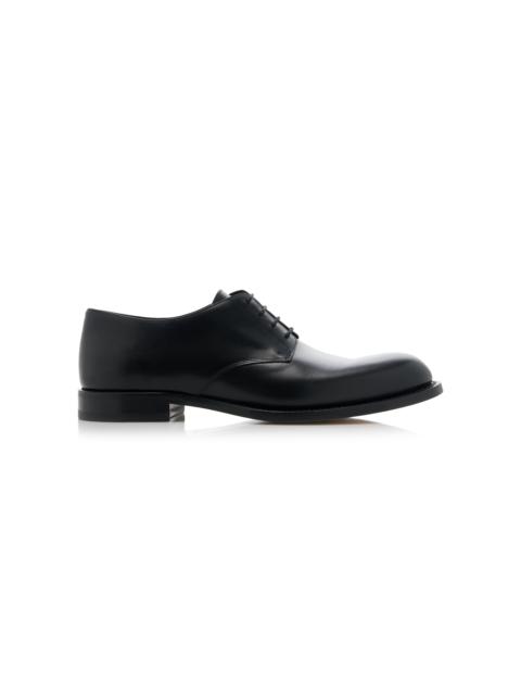 The Row Novus Leather Derby Shoes black