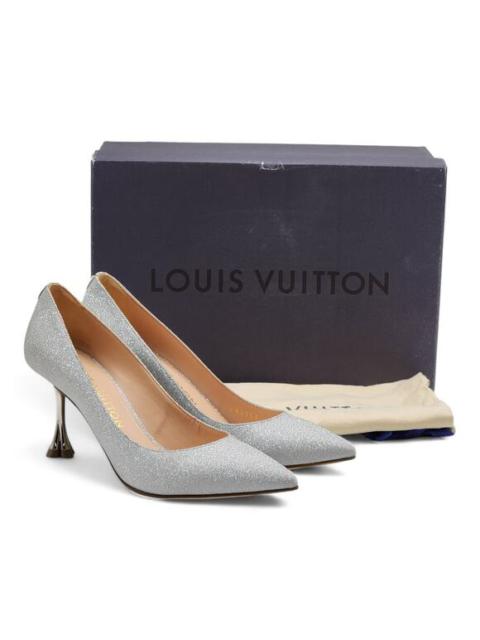 Louis Vuitton Louis Vuitton Blossom Pumps Glitter in Silver 36.5 6.5 NWB