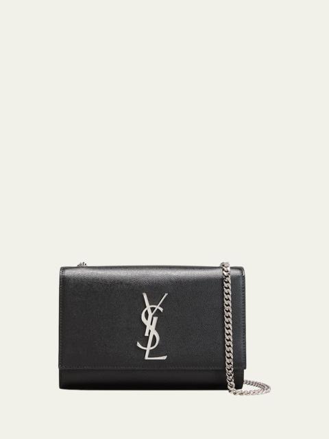 SAINT LAURENT Kate Small Grain De Poudre Shoulder Bag on Chain