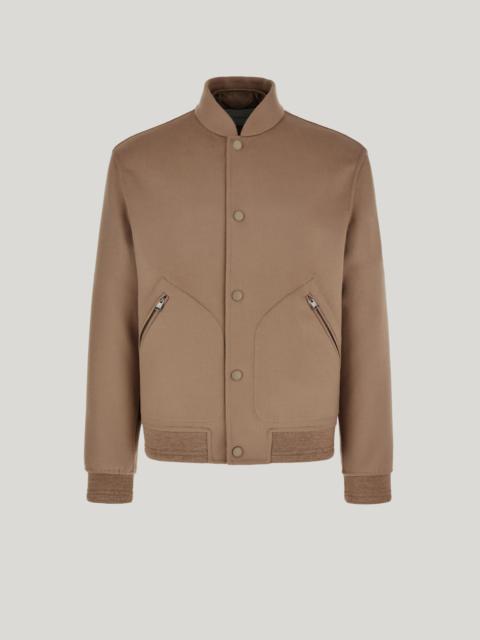 Canali BEIGE DOUBLE CASHMERE AND WOOL 3 IN 1 BOMBER JACKET