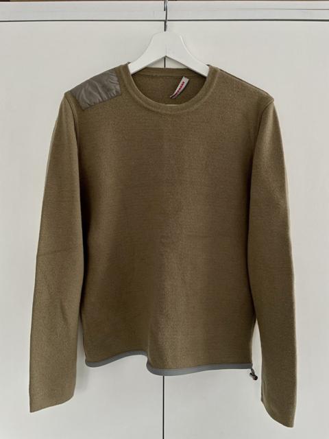 Prada Prada Sport Vintage Olive Stretch Red Tab Knit Sweater