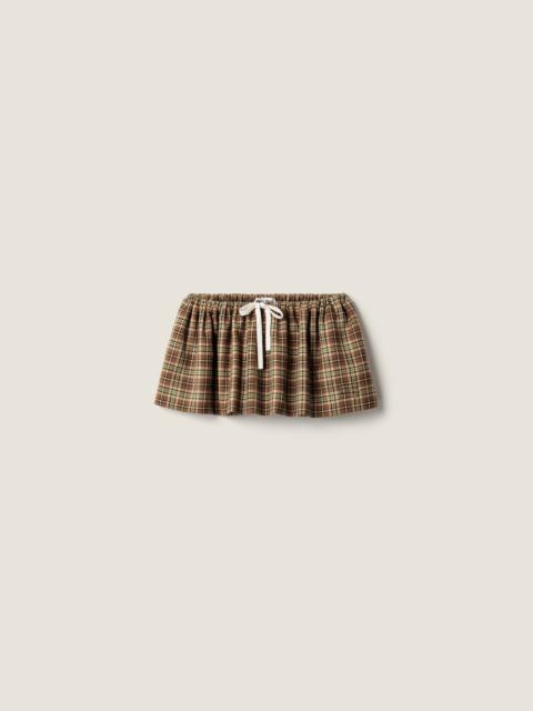 Miu Miu Plaid miniskirt