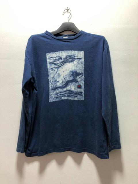 Other Designers ETERNAL T Shirt Longsleeve Indigo Dragon
