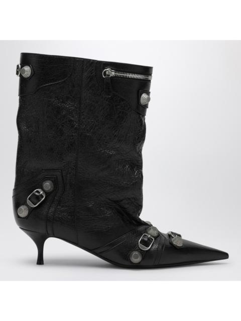 BALENCIAGA Balenciaga Cagole Wide Black Ankle Boot Women