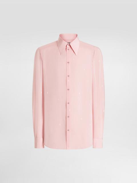 Dolce & Gabbana Gold shirt in silk jacquard