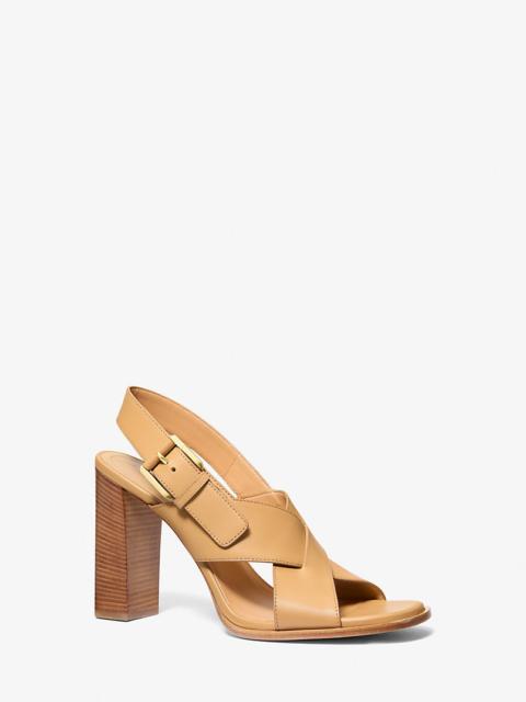 MICHAEL KORS Jasmine Leather Sandal