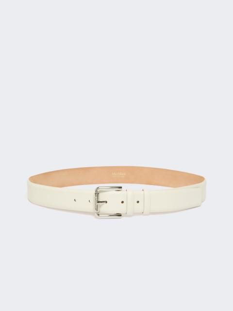 Max Mara NEWBUCKLE35 Natural leather belt