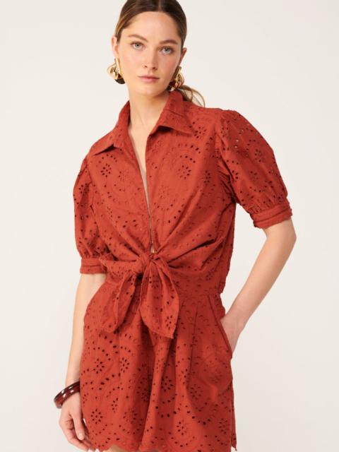 Poupette St Barth Short Jumpsuit Livia - Paprika