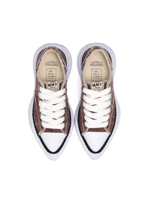 Maison MIHARAYASUHIRO "YUCCA" OG Sole Bleach-Wash Denim Canvas Low-top Sneaker