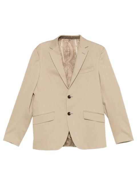 Etro Etro Men Roma Single-Breasted Cotton Blazer